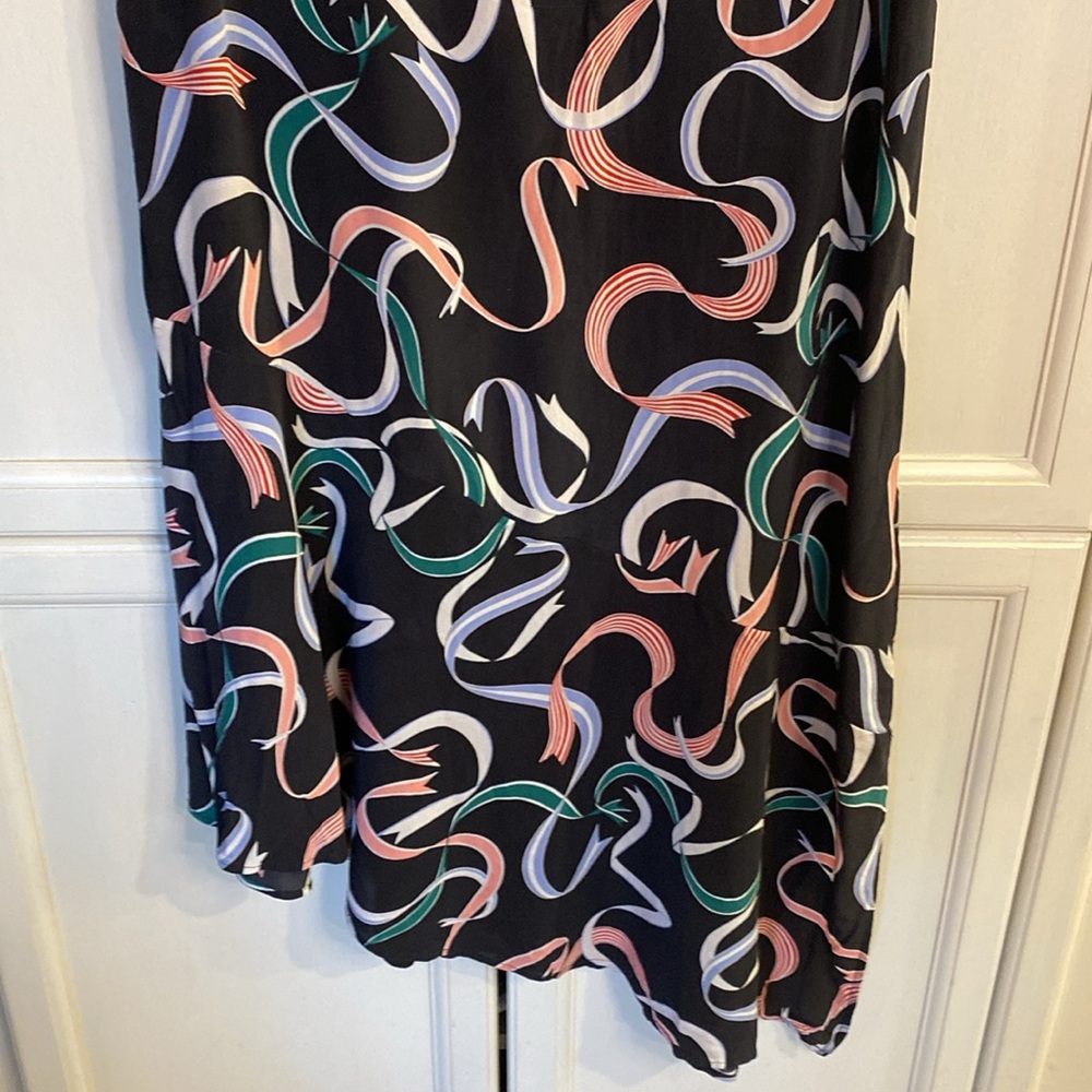 Equipment - 100% Silk Asymmetrical Dress Ptp 18” L 35” & 42.5” - Picture 4 of 11